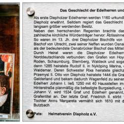 1 | Stele Nr. 1 - Das Geschlecht der Edelherren und Grafen von Diepholz