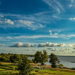 #1566 · Blick auf den Dümmer von der Rooftop Party