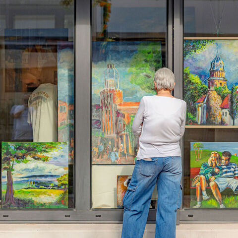 #2304 · Innenstadt mit der diesjährigen Kunst in der City