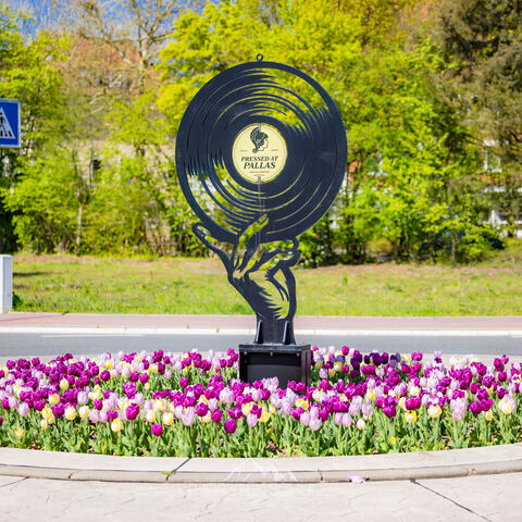 #2283 · Die Pallas-Skulptur am Kreisverkehr nahe dem Krankenhaus an der Hindenburgstraße