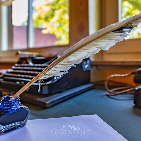 #1745 · Schreibfeder im Tintenfass