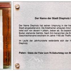 #36 · Stele Nr. 36 - Der Name der Stadt Diepholz im Wandel der Zeit