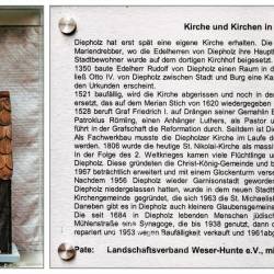 #8 · Stele Nr. 8 - Kirche und Kirchen in Diepholz